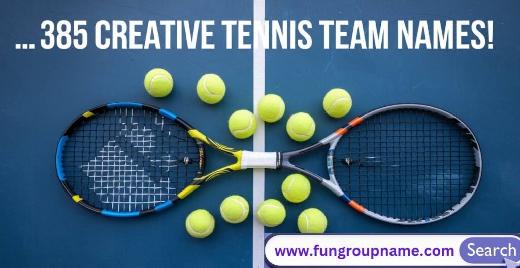 Creative tennis team names for doubles, leagues, and tournaments with fun, clever, and competitive ideas.