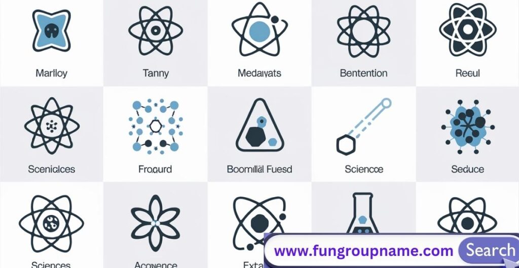 30 inspirational science group names featuring innovative team ideas like Discovery Dreamers, Future Frontiers, and Visionary Ventures