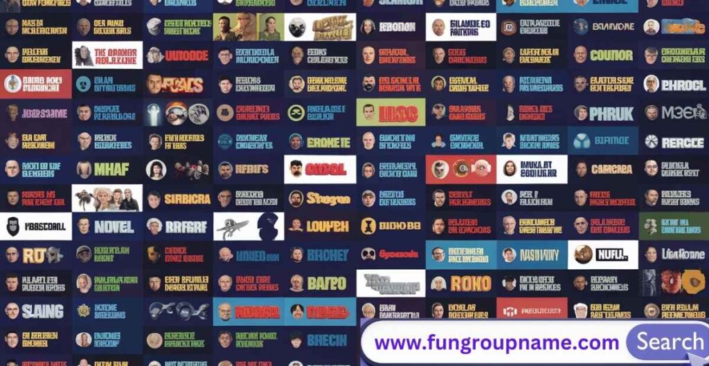 Nerdy sci-fi and fantasy group names featuring Star Wars, Star Trek, and Harry Potter inspired team names