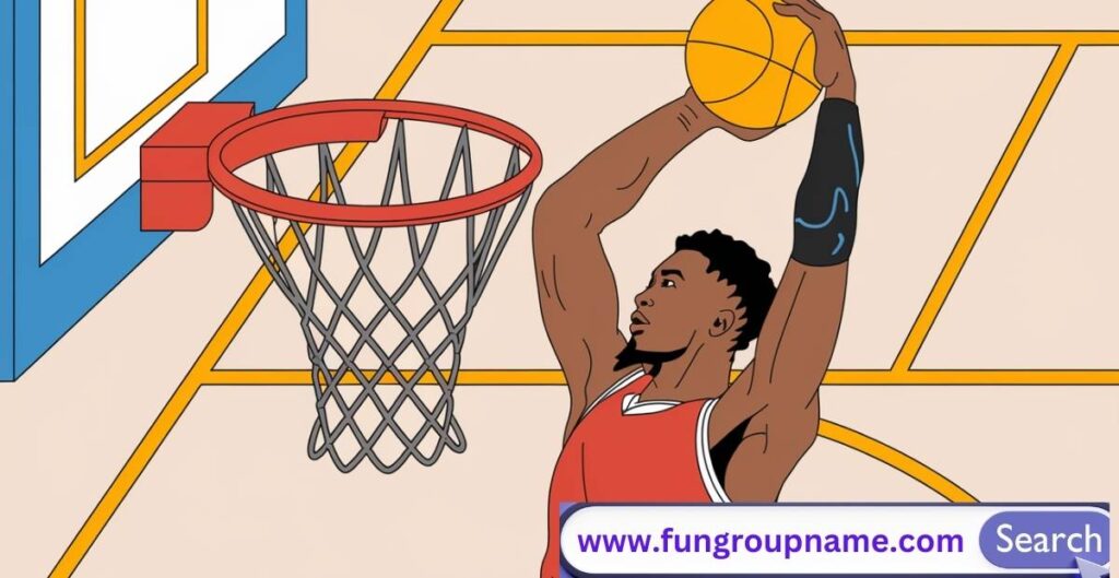 Aggressive basketball team name ideas with fierce attitude and competitive energy for winning squads