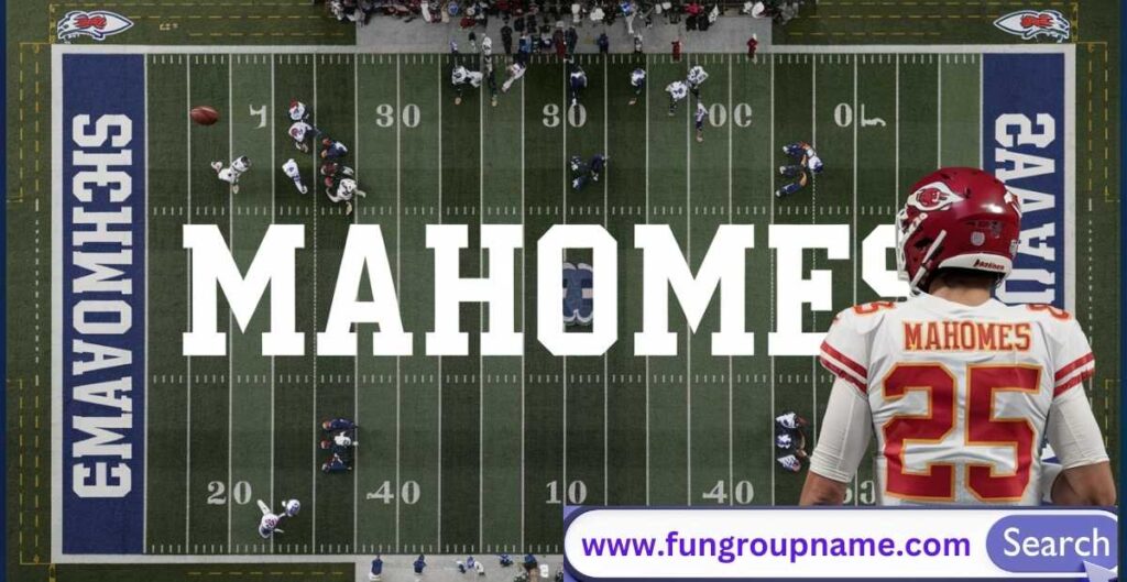 Creative Patrick Mahomes fantasy football team names inspired by popular music and artists for Chiefs Kingdom fans