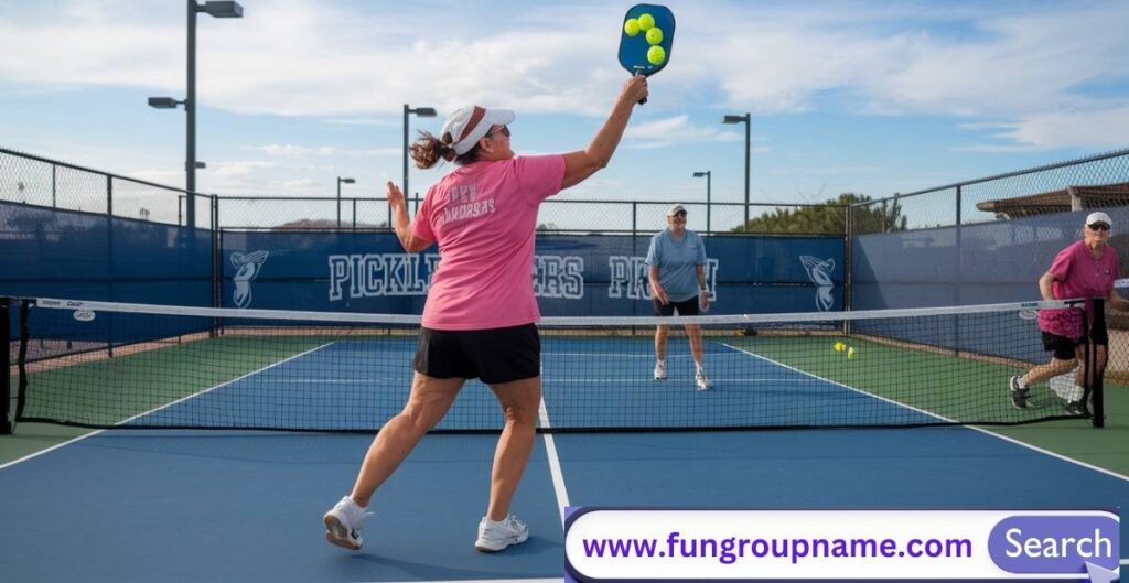 Creative pickleball team names inspired by movies, TV shows, and pop culture references
