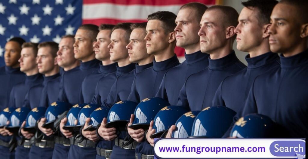 Professional and corporate blue team name ideas for business events, office teams, and team-building activities