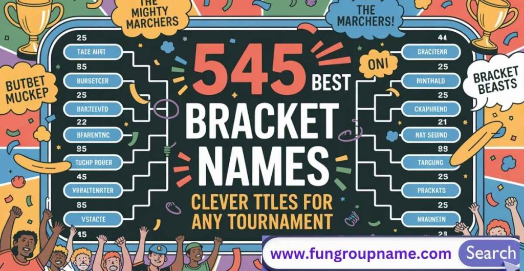 Creative and funny sports-inspired bracket names for tournaments, fantasy leagues, and March Madness picks.