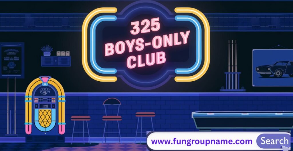 Cool and fun boys-only club hanging out together with creative club name ideas