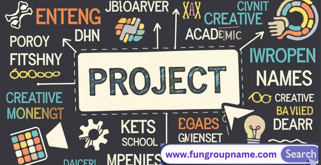 "Creative project name ideas categorized by purpose for business, school, and personal use"