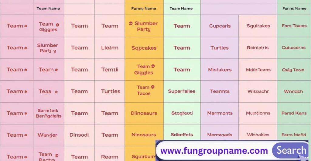 "Creative pun-based team name ideas with fun and clever wordplay for blogs and branding"