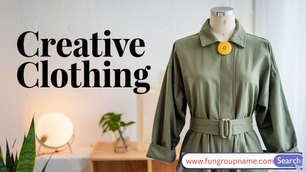 Trendy and stylish clothing brand concept illustration with creative fashion elements and logo design inspiration