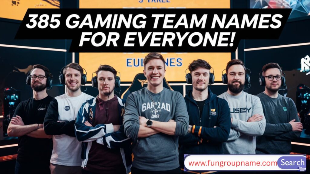 "Cool and creative gaming team name ideas for eSports, streamers, and squads"