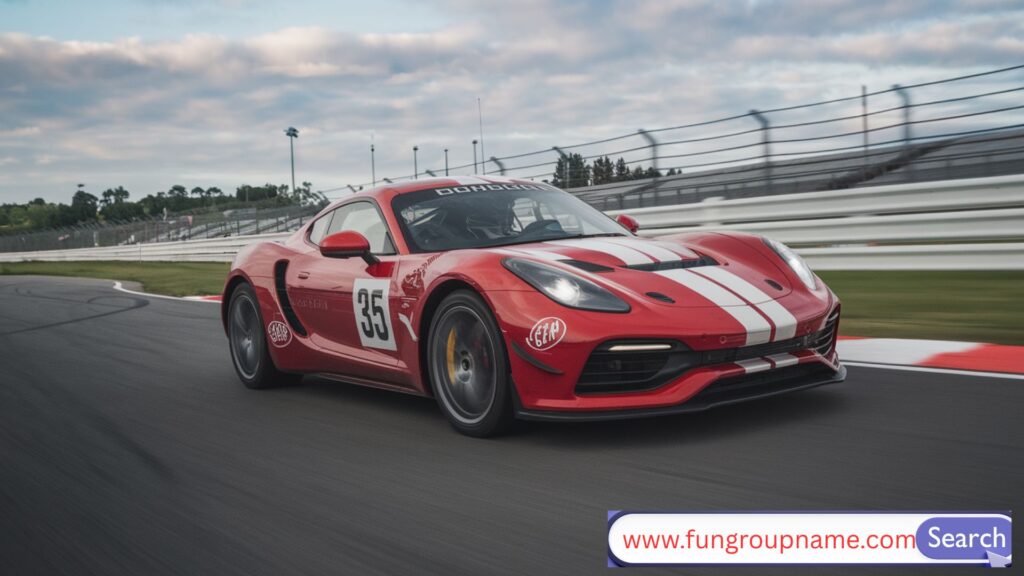 Creative and powerful Formula racing team names displayed with a race car background, perfect for F1 and open-wheel team branding inspiration