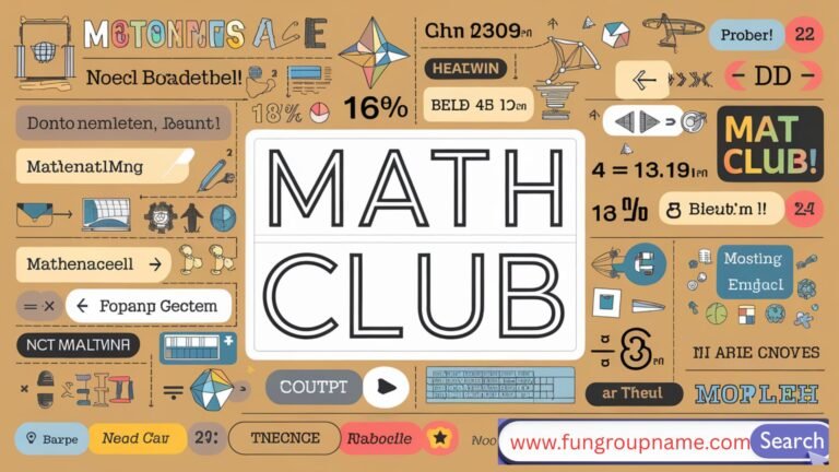 285 Clever Math Club Names For Your Group