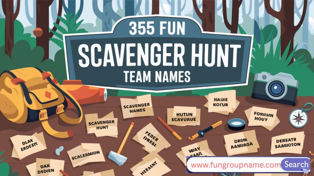 Creative scavenger hunt team name ideas for groups, friends, and events – fun, unique, and catchy names to stand out