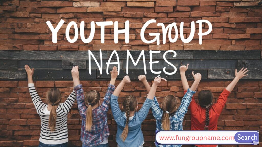 Youth group brainstorming creative and inspiring team names for church, adventure, and community activities.