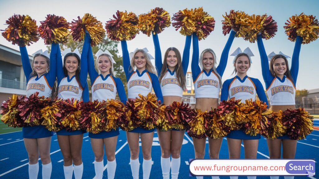 Modern and trendy cheerleading club names for stylish, fun, and creative squads.

