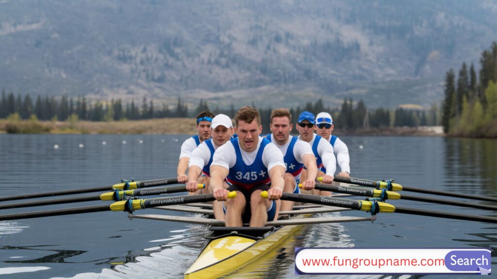 Inspirational rowing team names list with creative and motivational ideas for competitive and recreational crews.

