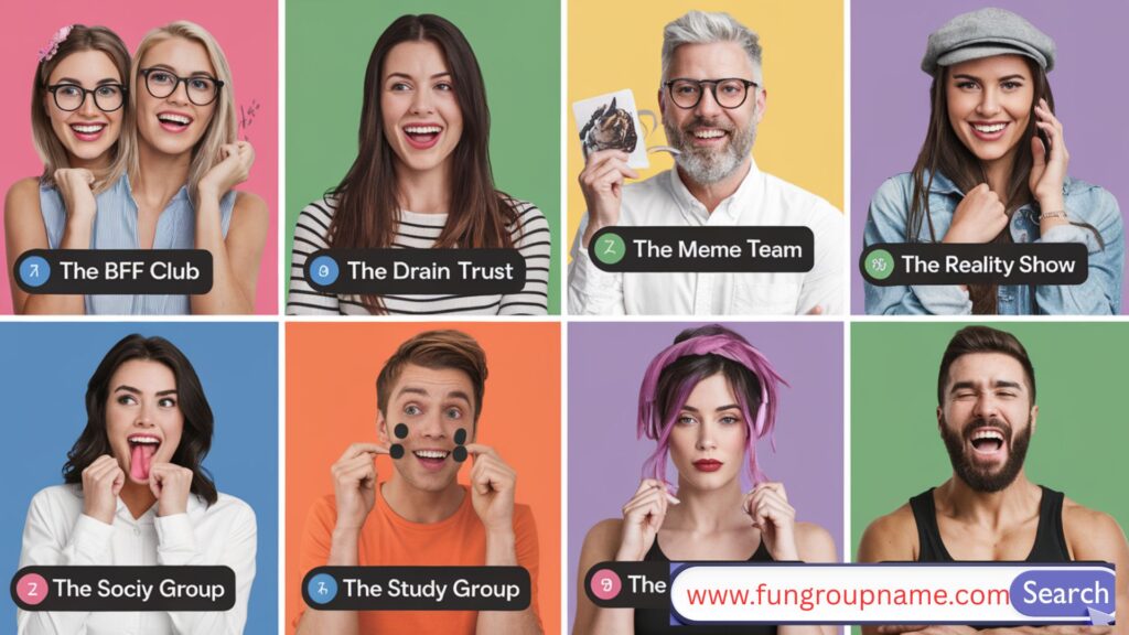 Funny group chat names for special interest groups like book clubs, fitness groups, and hobby lovers

