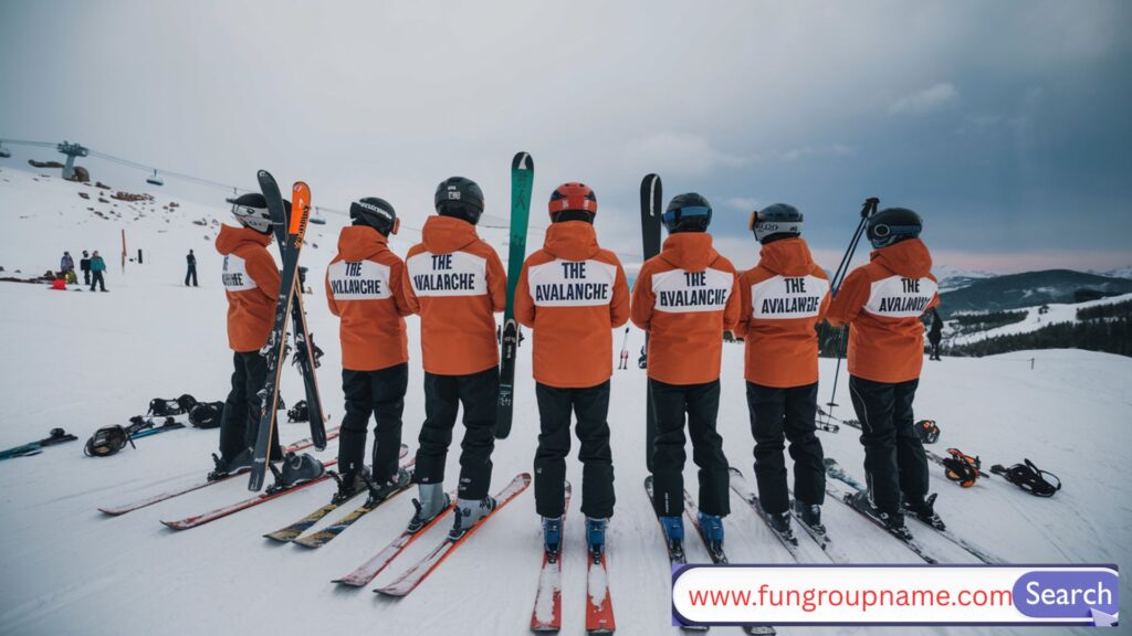 High-speed ski racers carving through snowy slopes — perfect for ski teams focused on speed and agility.

