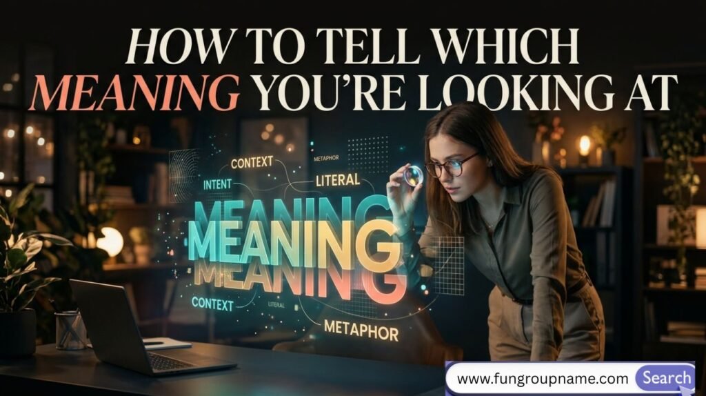 Infographic showing five steps to tell which meaning of POL you’re seeing: read the sentence, check the topic, check the setting, look for slashes, and ask if unsure